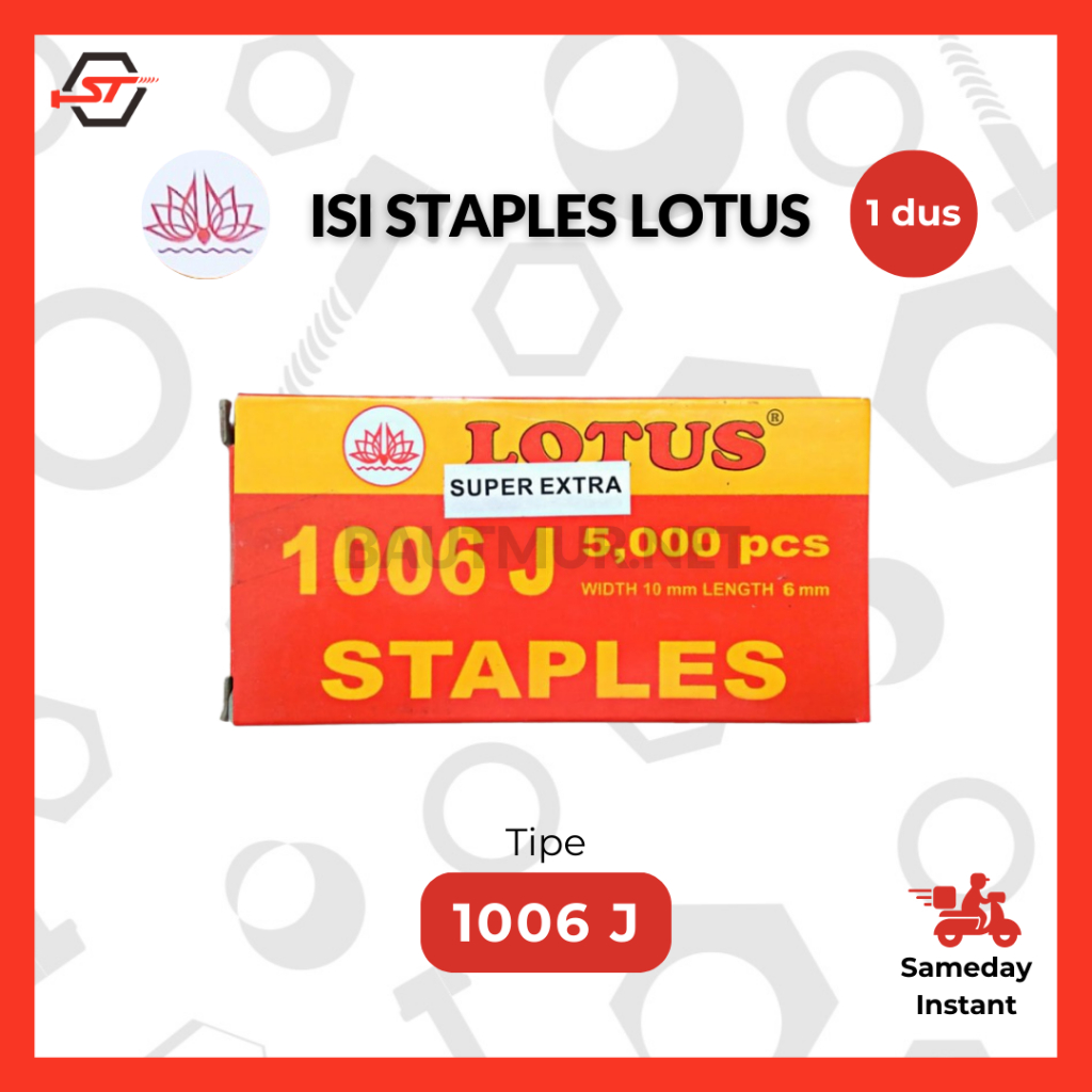 Isi Paku Tembak LOTUS 1006J - REFILL Air Nailer 1006J Staples U