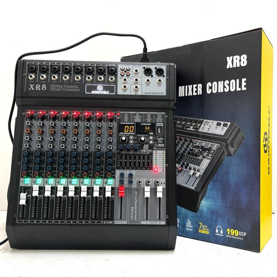 Mixer Hardwell XR 8 Original 8 Channel HARDWELL XR8