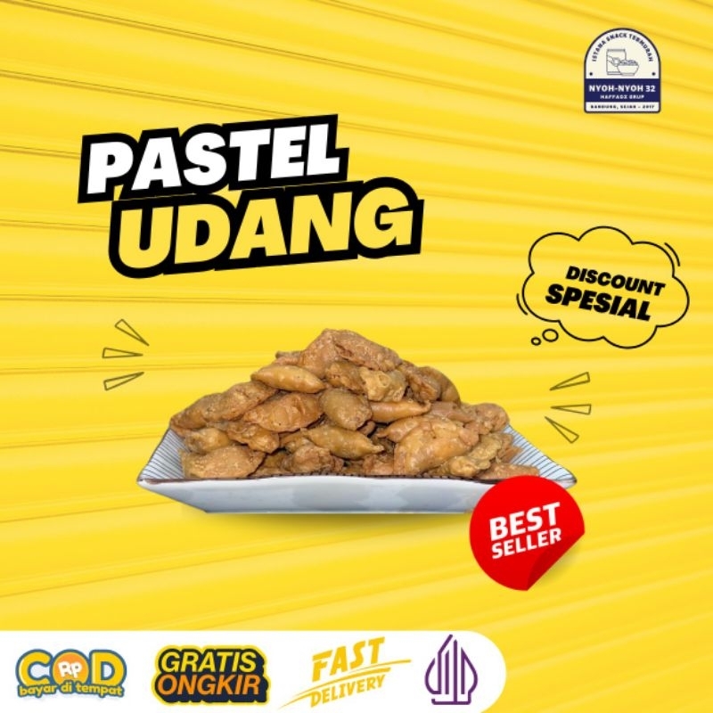 

Pastel Udang Renyah Gurih Termurah 250Gram