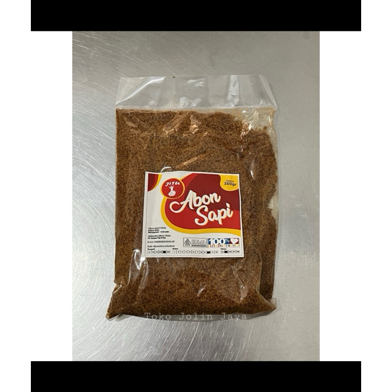 

Kemasan 250g Jitu abon sapi