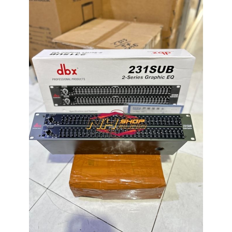 Equalizer DBX231SUB DBX 231SUB DBX 231 SUB Grade A 2 x 31 Channel Dual Channel Equalizer DBX Graphic