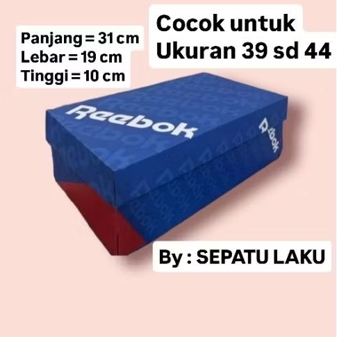 BOX SEPATU REEBOK INER BOX KARDUS KOTAK SEPATU PACKING