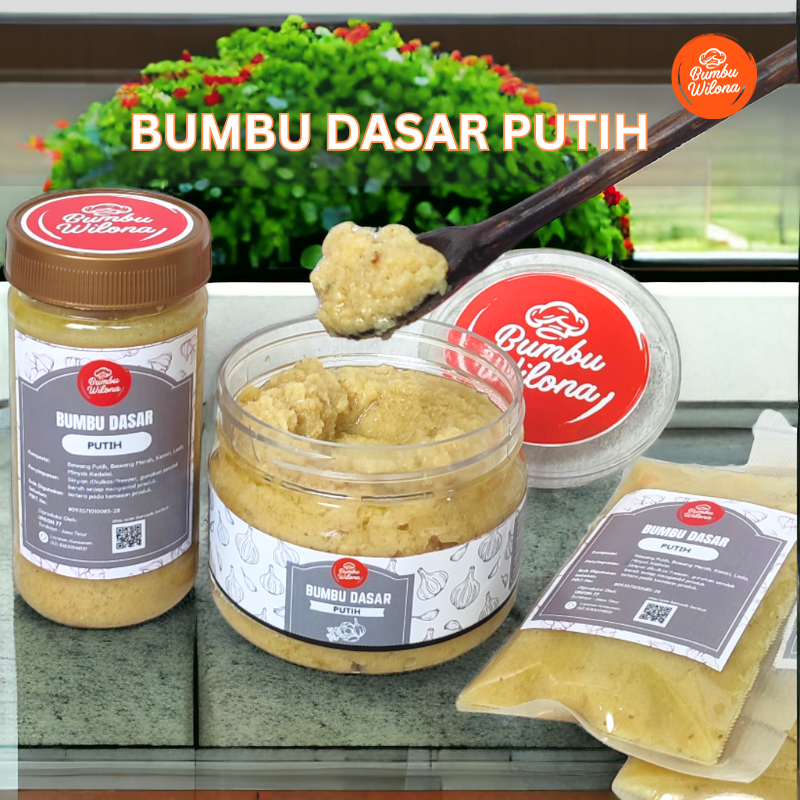 

BUMBU DASAR PUTIH INSTAN UNTUK MEMASAK HOMEMADE NON MSG 200g