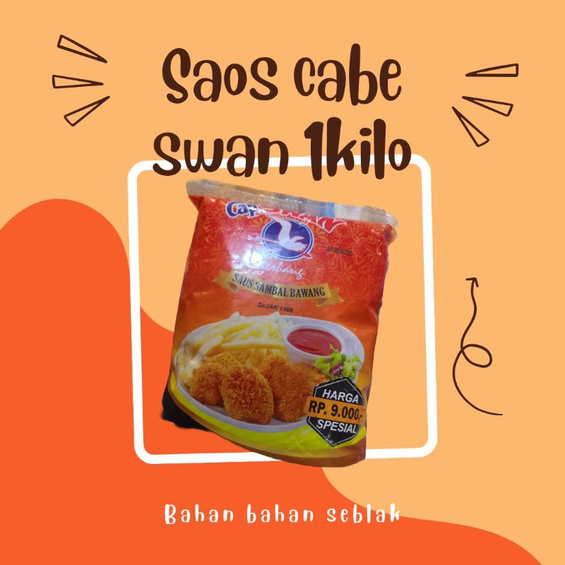 

saus cabe swan kemasan 1kilo,saus cabe baso,saus spagetti