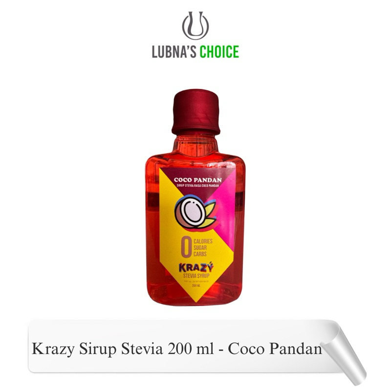 

KRAZY Stevia Sirup Diet - Rasa Coco Pandan