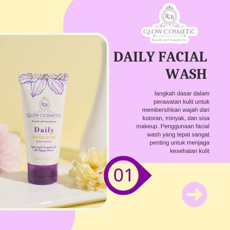 SABUN RCB GLOW COSMETICS (Facial wash Daily by Rcb Glow)