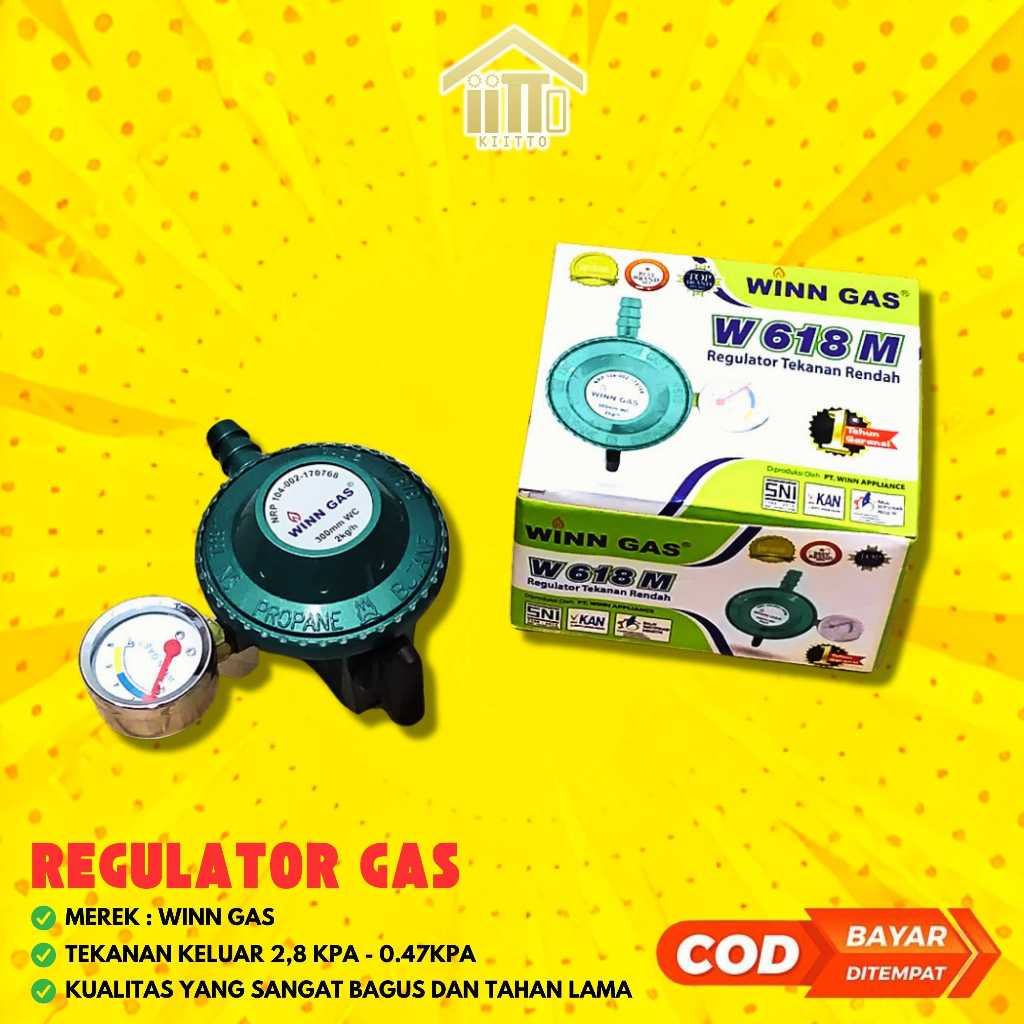 REGULATOR GAS WINN GAS / KEPALA GAS WINN GAS / REGULATOR GAS WINN GASS GAS LPG / KEPALA KOMPOR GAS R