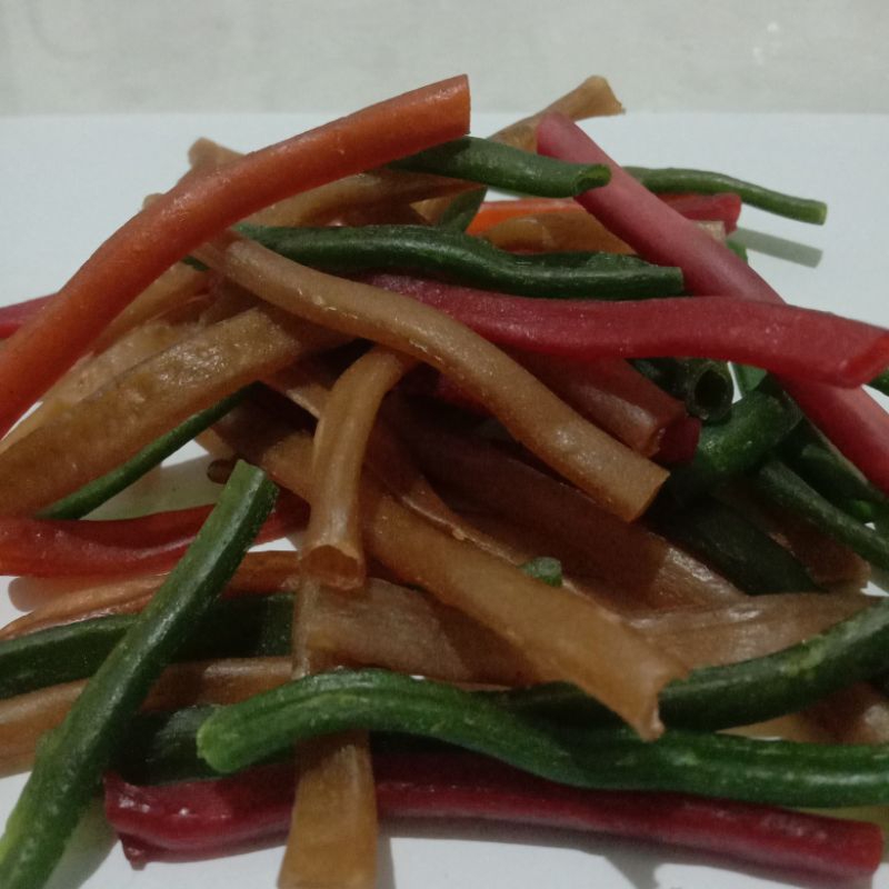 

termurah! krupuk plompong atau impala phentil tiga warna berat 1kg