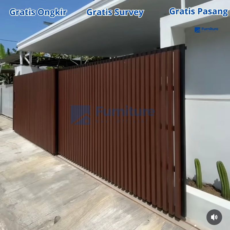 pagar wpc outdoor / wpc pagar rumah / pagar wpc motif kayu