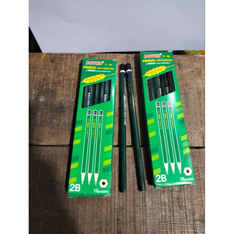 

1 Kotak isi 12 Pensil joyco 2B Hijau For Computer