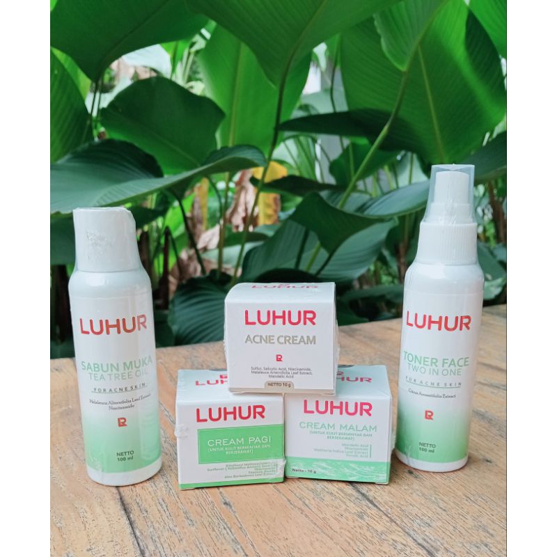 PAKET ACNE LUHUR KOSMETIK Untuk Kulit Wajah Berjerawat