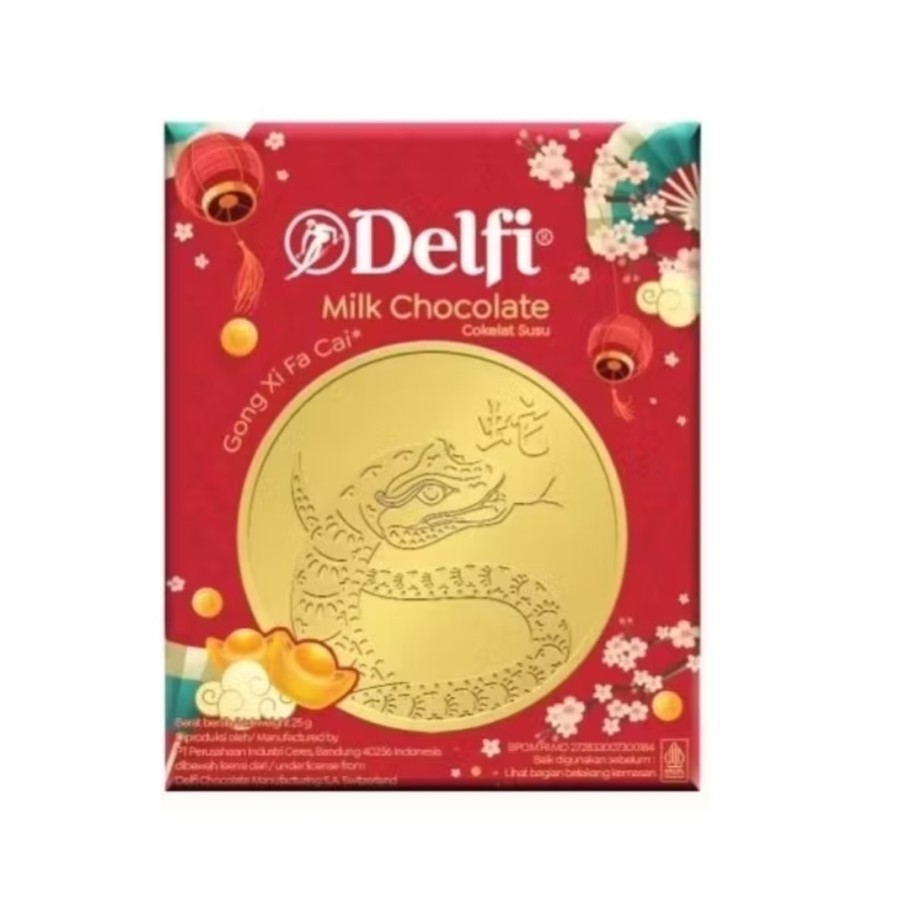 

Coklat Delfi Koin Coklat Edisi Tahun Ular Imlek 2025 1 box isi 10 pcs Premium