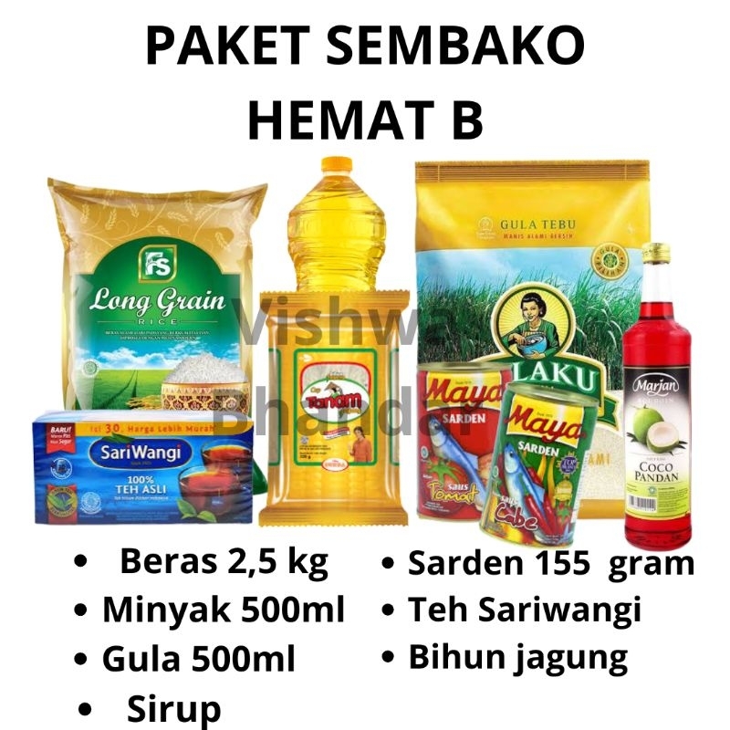 

PROMO!!! PAKET SEMBAKO HEMAT B - SEMBAKO MURAH