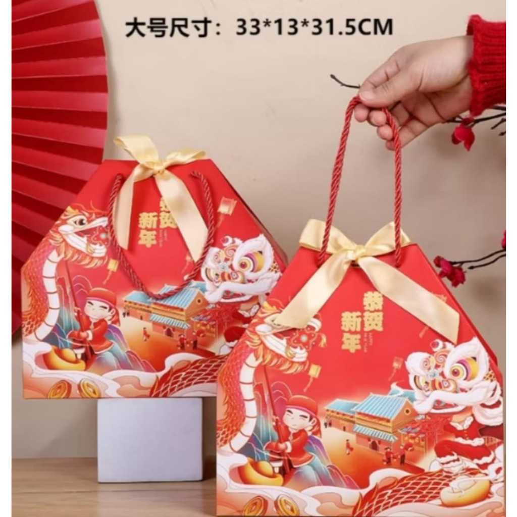 

PAPER BAG SINCIA GOODIE BAG IMLEK TAHUN SHIO ULAR TAS HAMPERS IMLEK TAHUN BARU CHINA