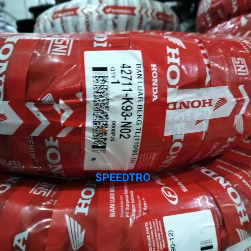 BAN LUAR BELAKANG MOTOR HONDA SCOOPY RING 12 UKURAN 110-90-12 AHM