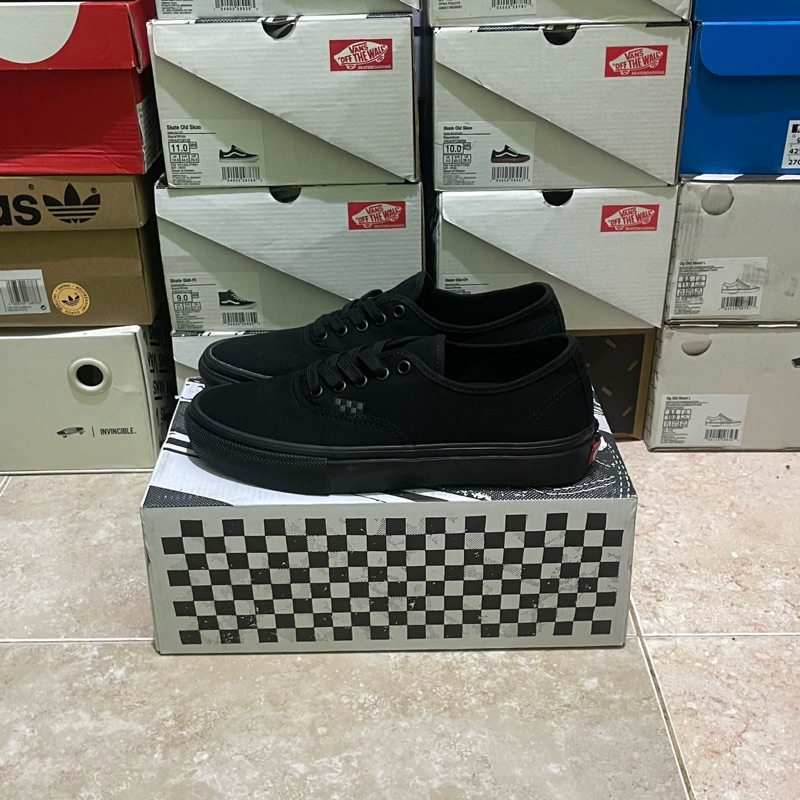 Vans skate authentic black black (Resmi PT NAVYA)