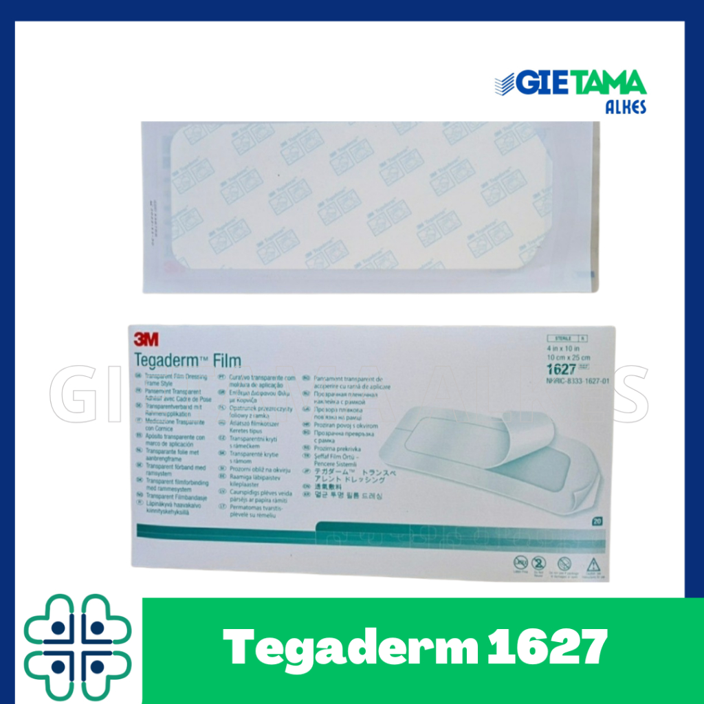 Tegaderm 1627 3M / Tegaderm Film 10x25cm/ Plester Tahan Air