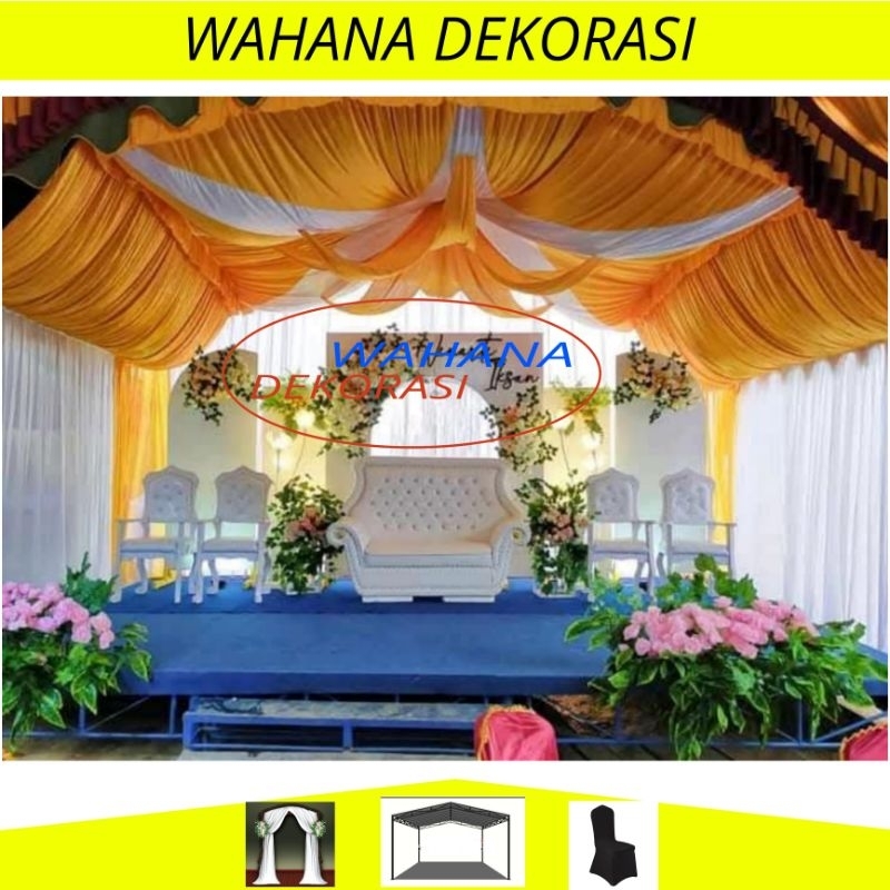 Plafon tenda pesta terompet