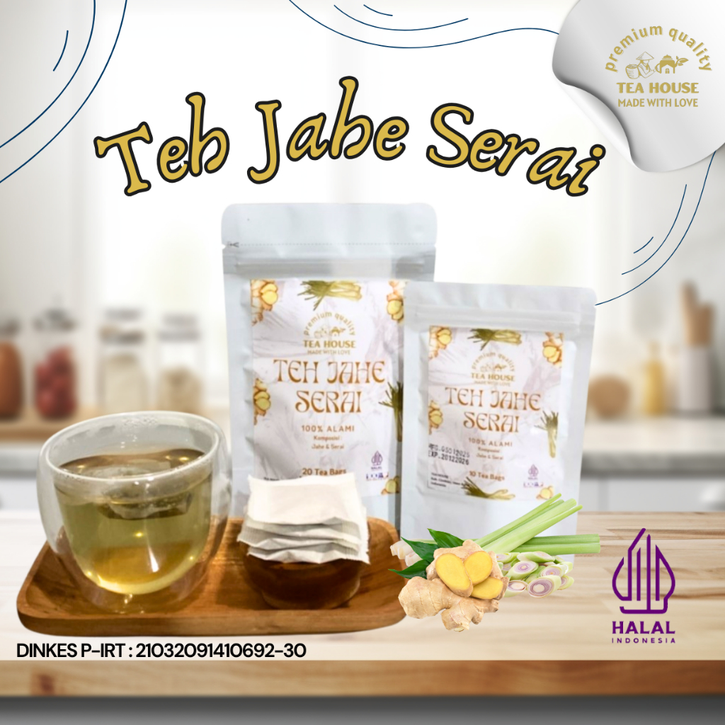 

Teh Jahe Serai | Teh Celup Jahe Serai Isi 10 & 20 Kantong Teh