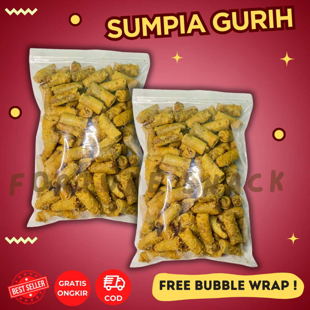 

Cemilan Sumpia Udang Mini 1 Kg Sumpia Abon Gurih