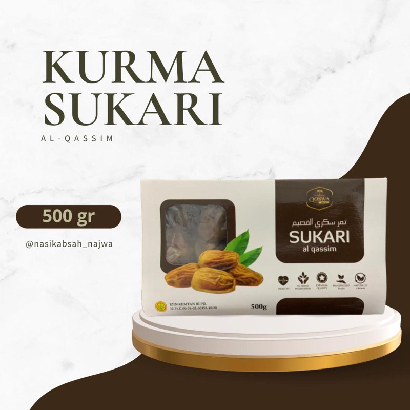 

Kurma Sukari al qasim 500 gram