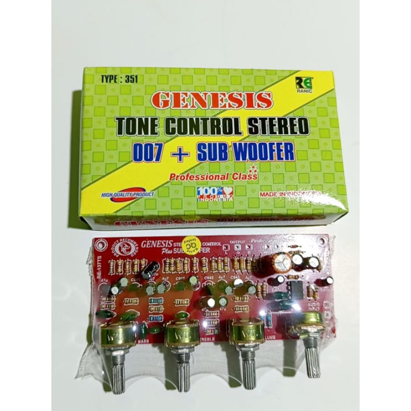 KIT TONE CONTROL STEREO 007 PLUS SUBWOOFER GENESIS
