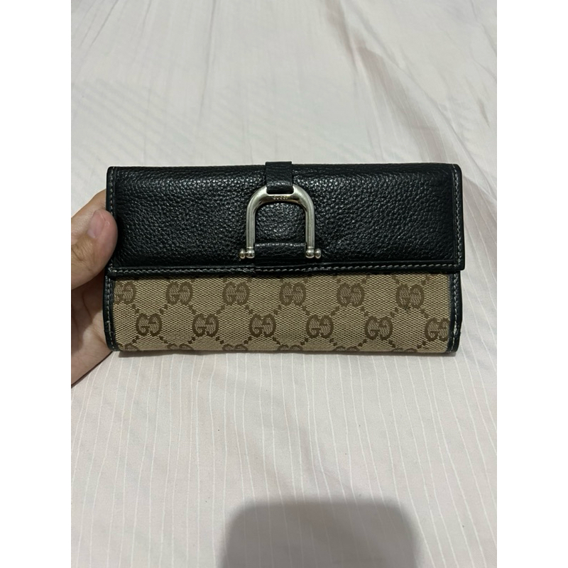 Preloved gucci wallet dompet panjang dompet kulit wanita