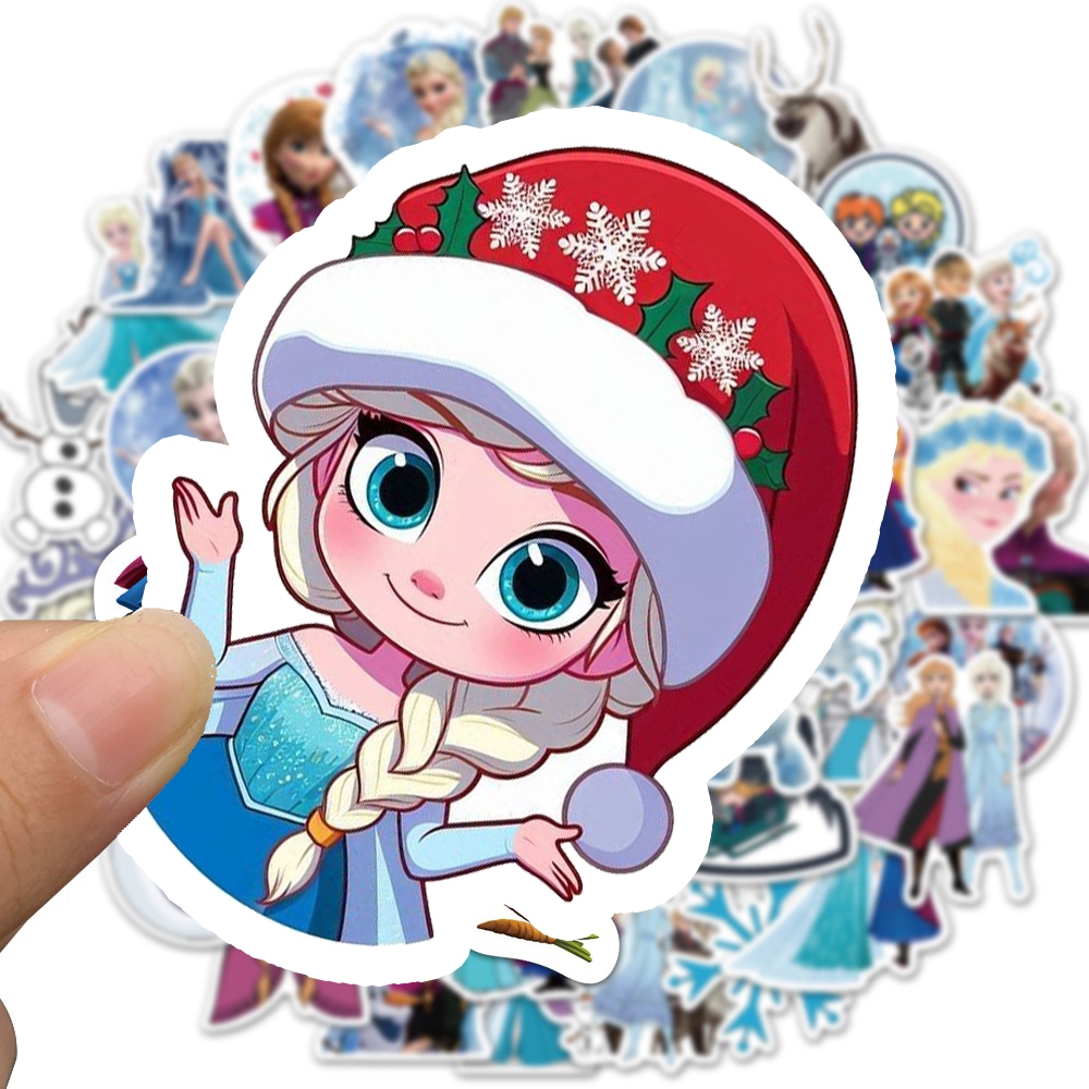 

Stiker Kartun Frozen 2 Paper Sticker WaterProof isi 13 pcs