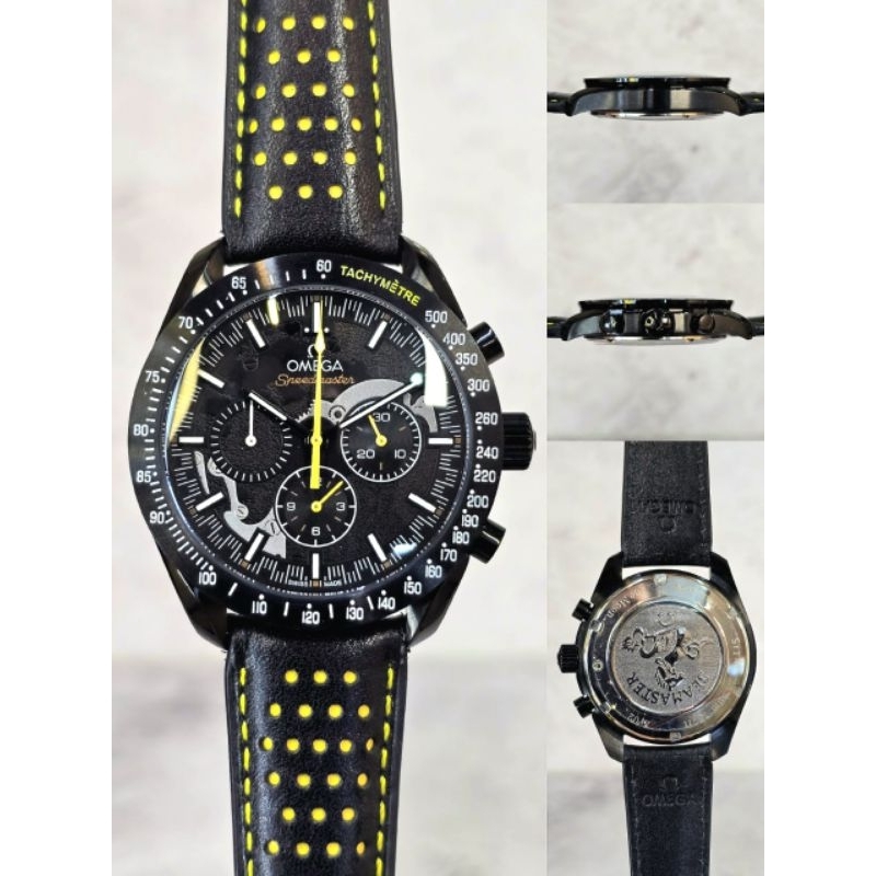 JAM TANGAN PRIA 0MG SPEDMASTER DARK SIDE OF THE MOON QUARTZ