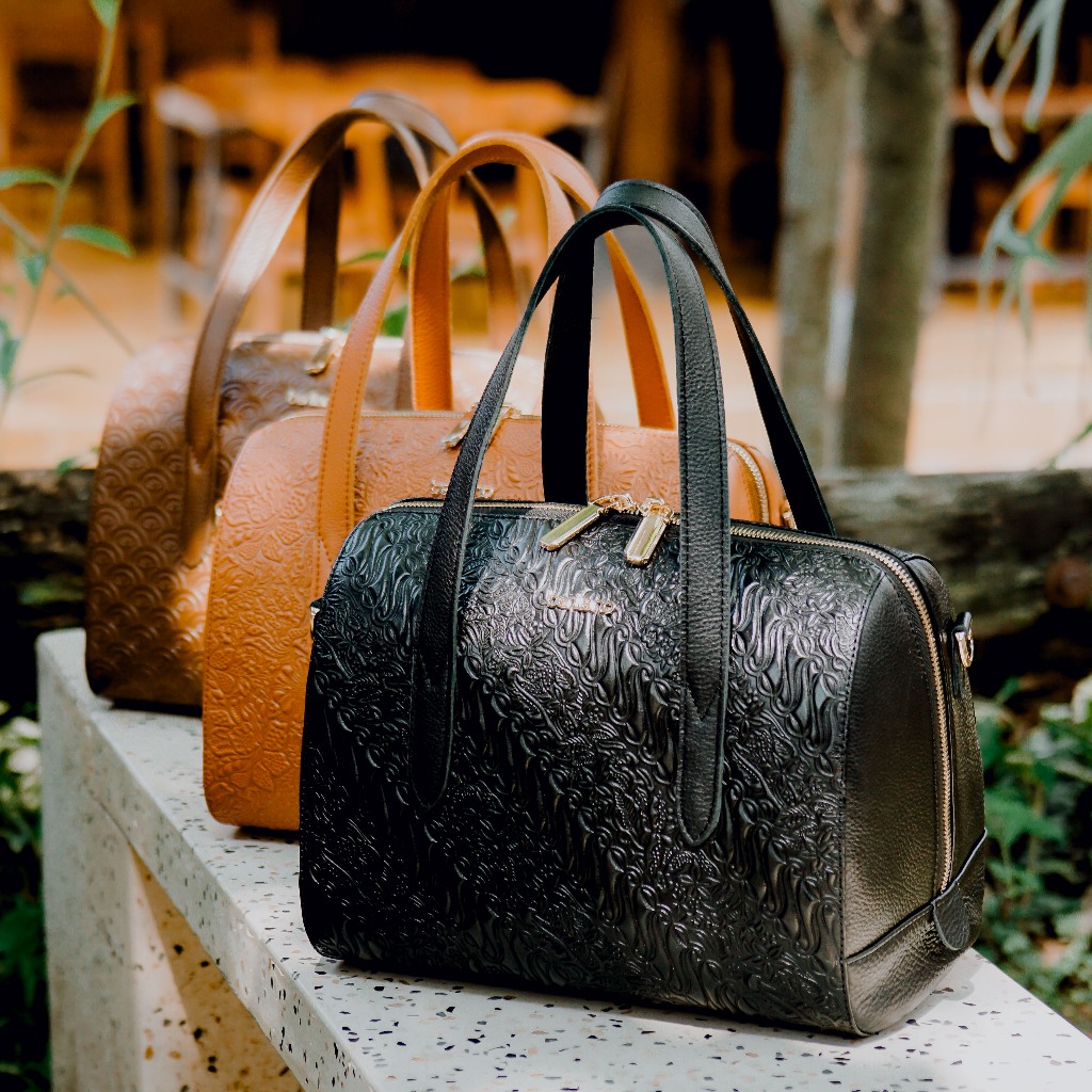 Cartera Bag | GOLD SHINY | Tas Kulit wanita | Berliano Leather I Slingbag kulit asli