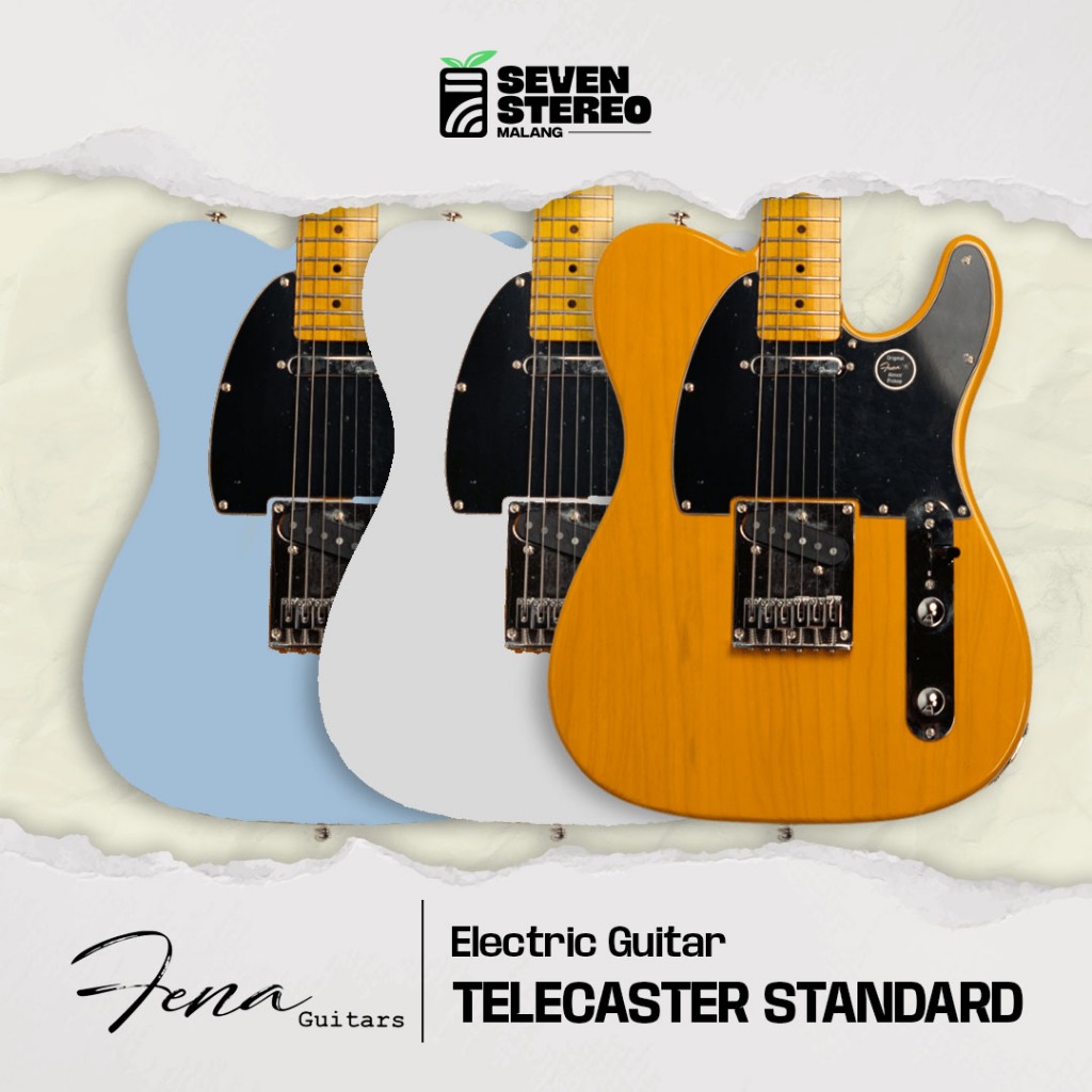 Fena Guitar STD Telecaster Fena Tele Standard Series Electric Guitar - Gitar Listrik Elektrik