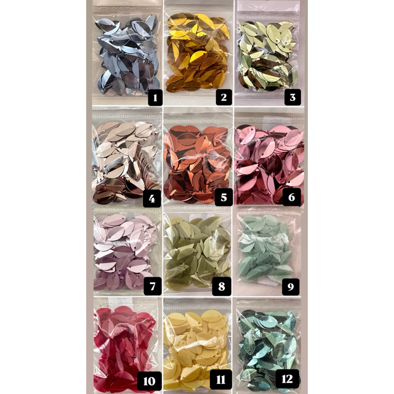 Payet sequin / payet sequin daun (5gm)