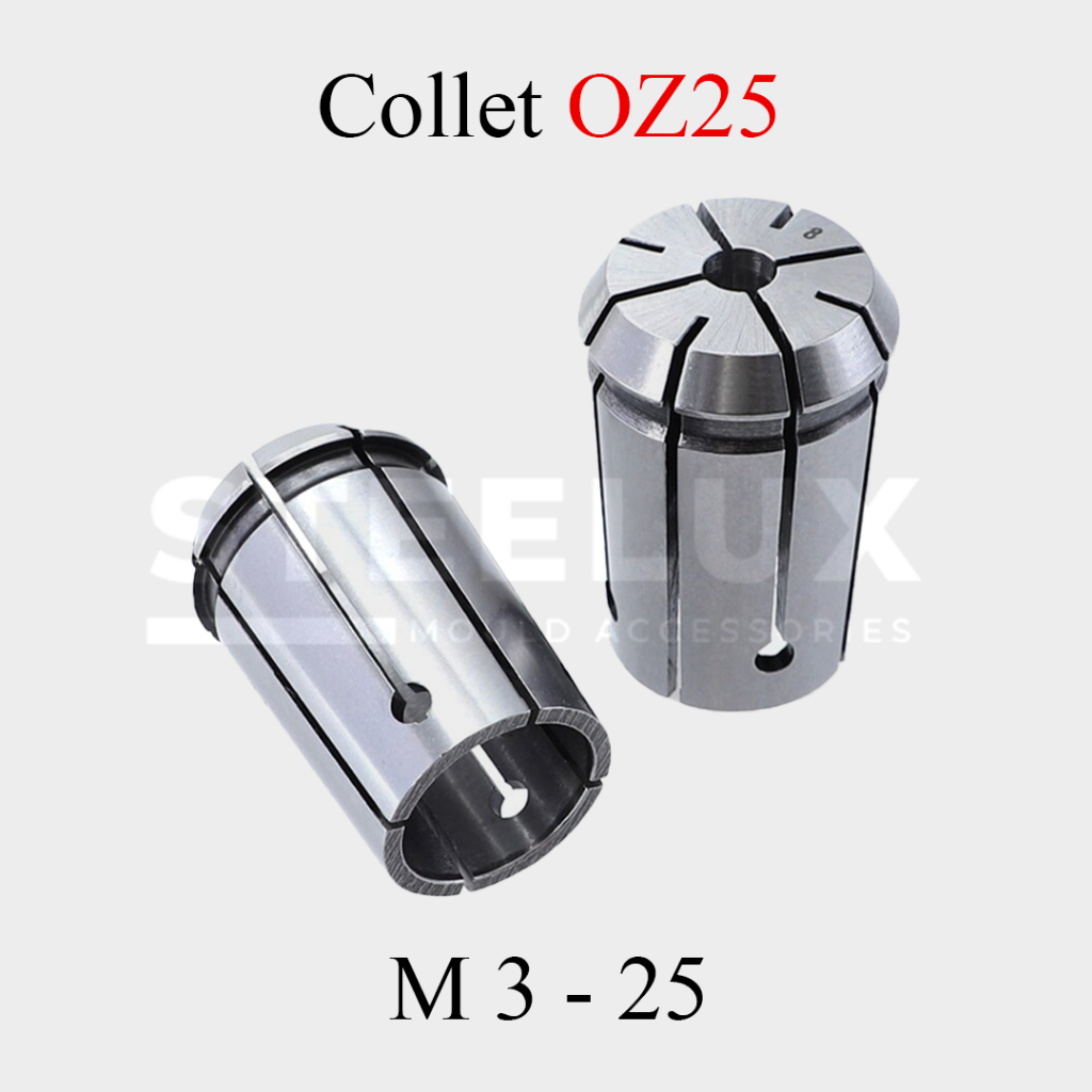 Collet OZ25 M3/4/5/6/7/8/9/10/11/12/13/14/15/16/17/18/19/20/21/22/23/24/25 mm Chuck Bor As Jepit End