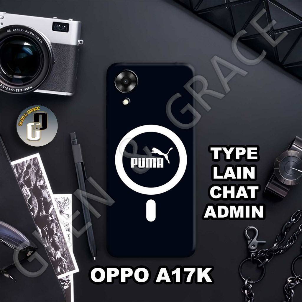 G55 - Silikon OPPO A17K  - softcase pro camera OPPO A17K - Motif COWOK - Bahan  Karet Lentur - Casin