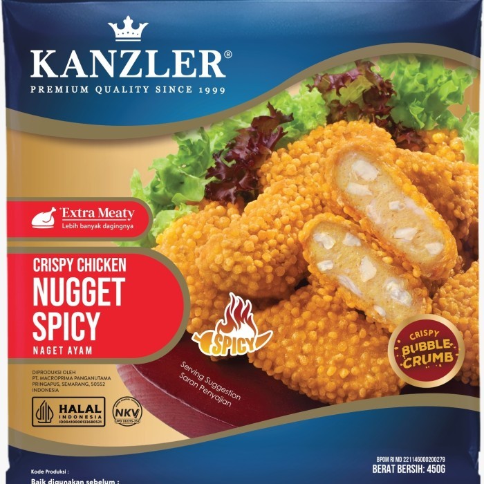 

KANZLER CRISPY SPICY NUGGET 450 GR
