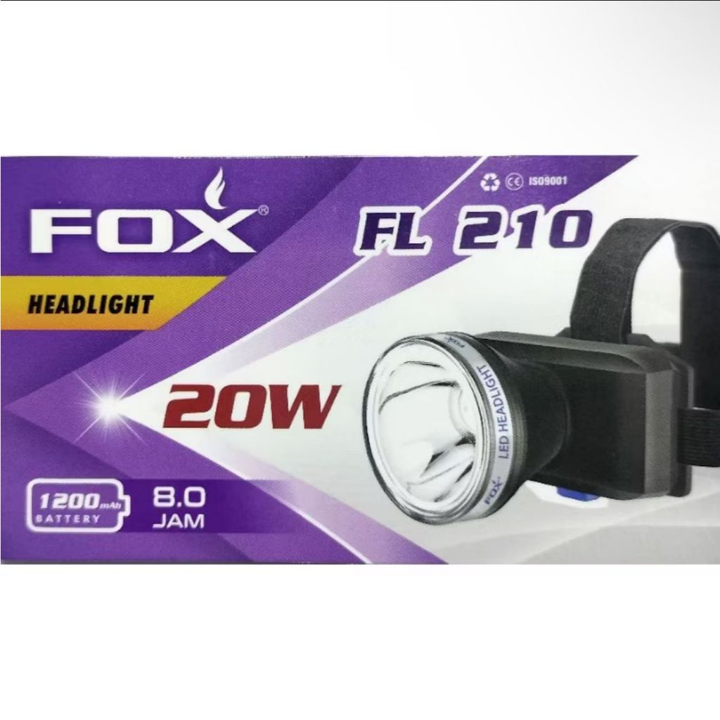 FOX - FL 210 / SENTER KEPALA CAS SUPER TERANG 20 WATT