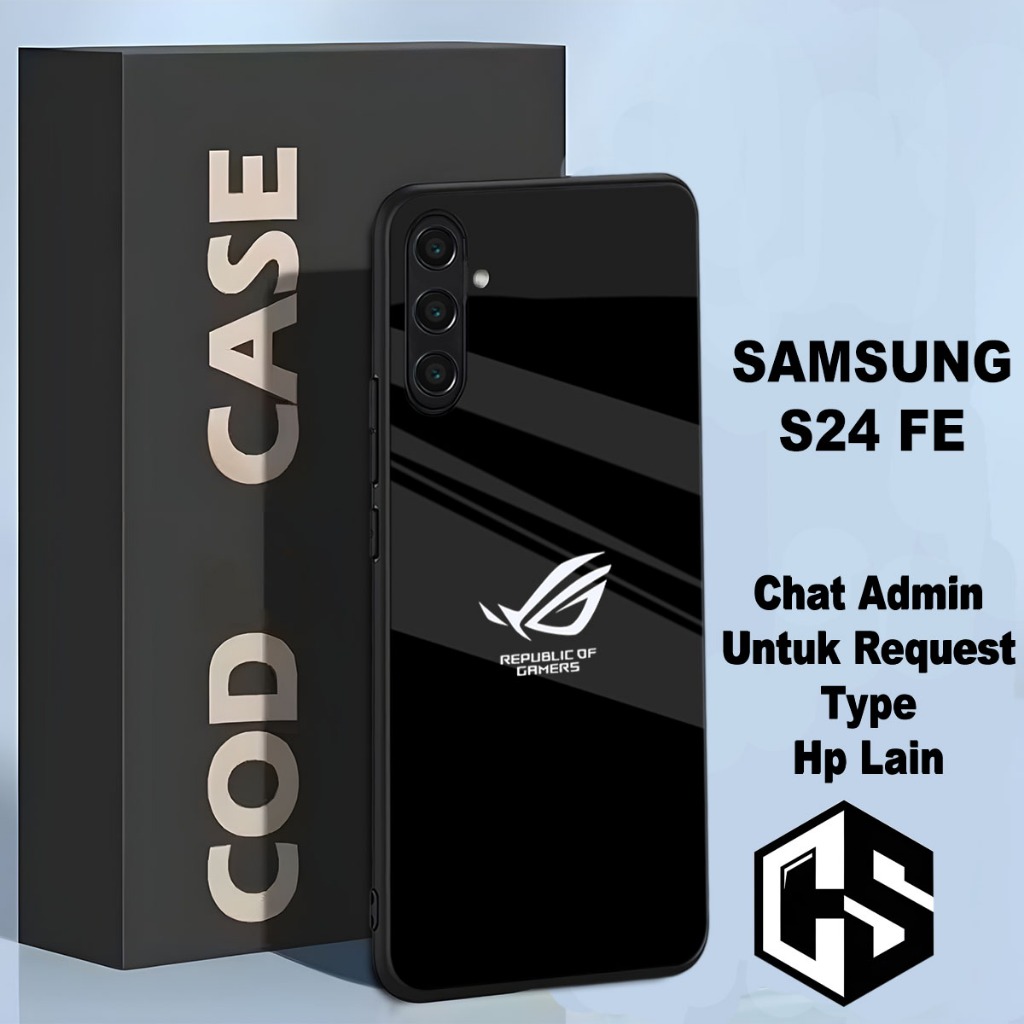 (COD 102) Softcase glossy kilau untuk type Hp SAMSUNG S24 FE / Motif Rog/case samsung s24 fe/casing 