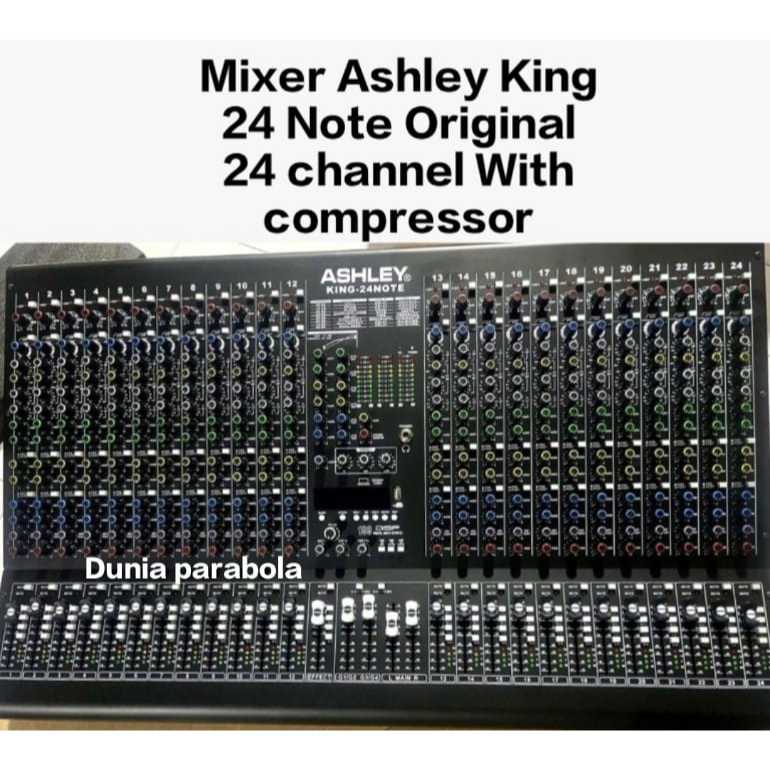 MIXER ASHLEY KING 24 NOTE ORIGINAL NEW COMPRESSOR MIXER 24 CHANNEL BLUETOOTH USB MP3