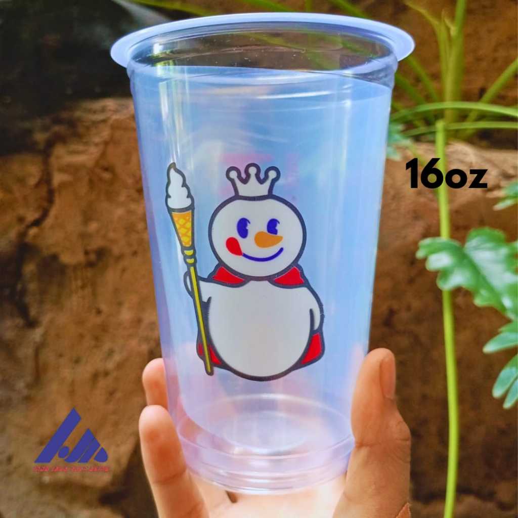 GELAS CUP MIXUE 16OZ SLIM 50pcs