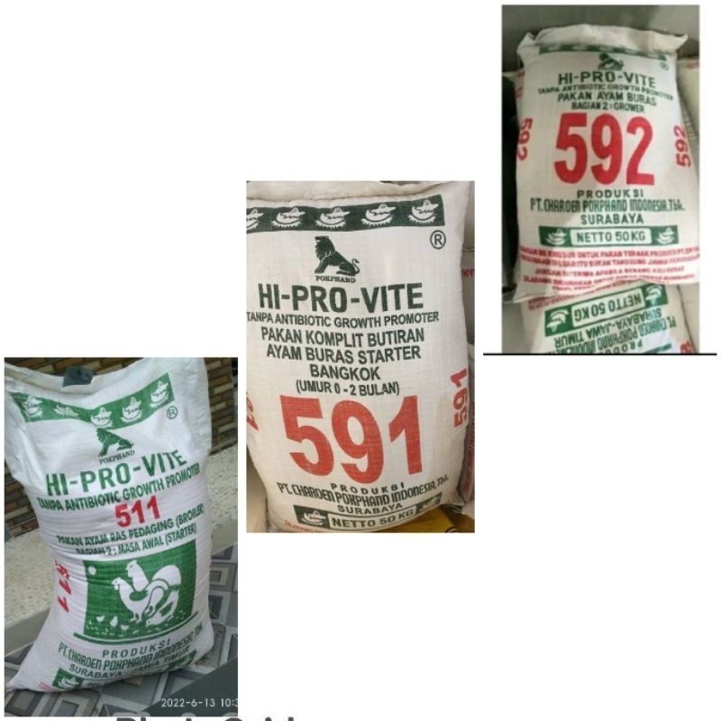 591&592 Pur Ayam Bangkok starter 511 pur ayam pedaging starter 20kg