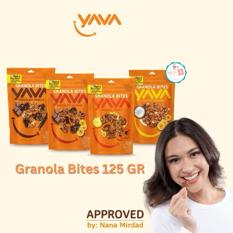 

YAVA EAST BALI CASHEWS GRANOLA BITES 125GR | Snack Diet Cemilan Sarapan Sehat