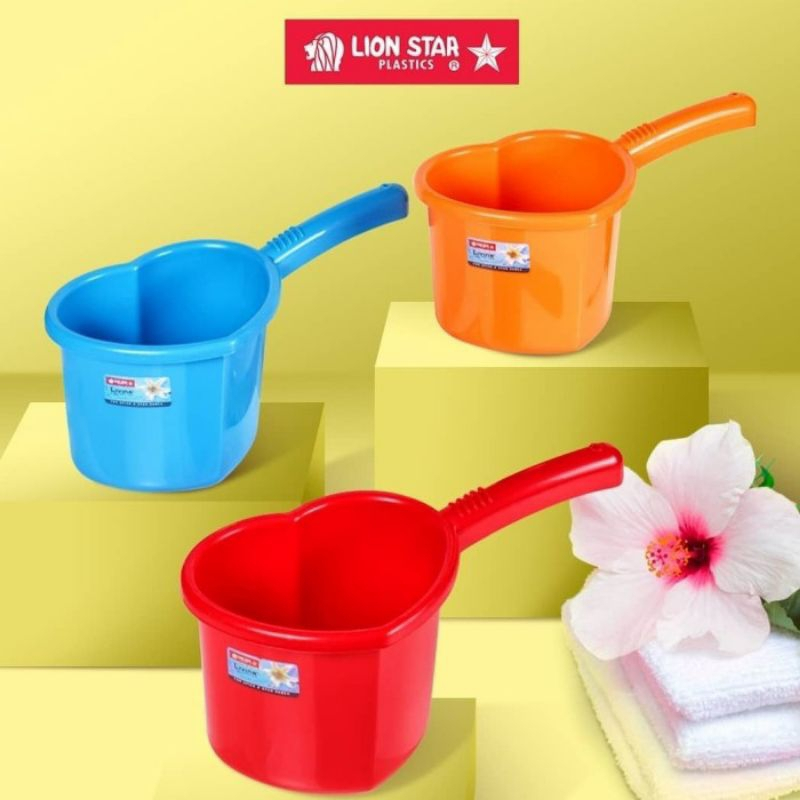 Gayung mandi lion star/gayung plastik lion star/gayung bentuk hati HW-1
