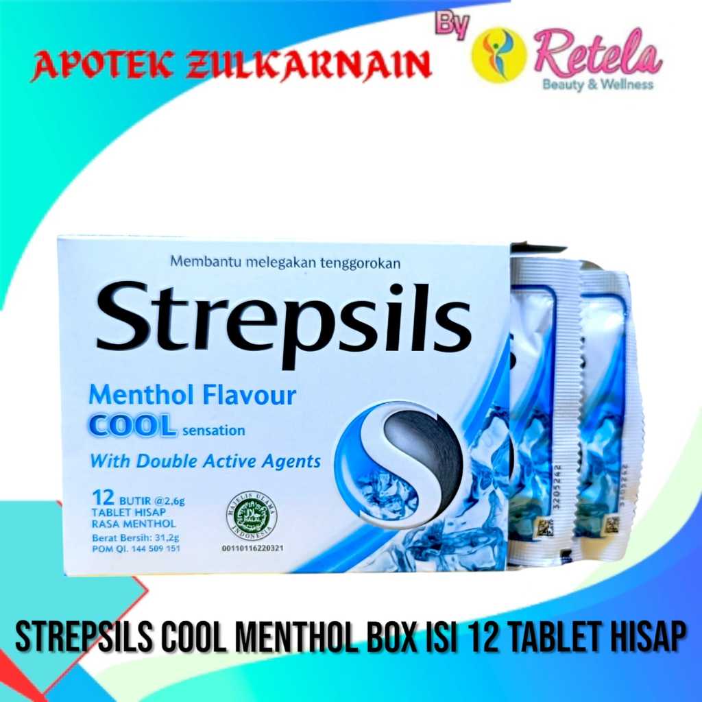 

STREPSIL COOL MENTHOL BOX 12 TABLET HISAP