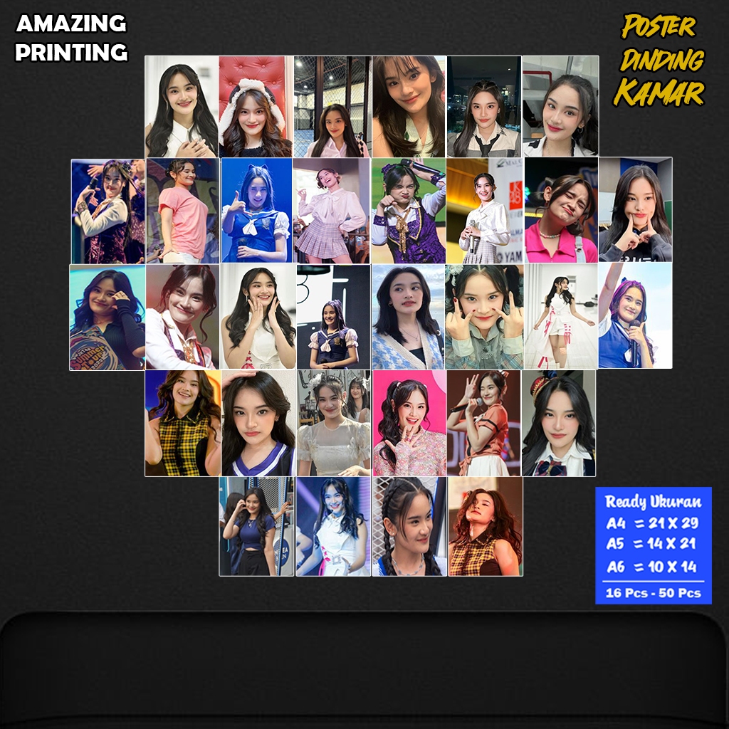 Poster Dinding Kamar Ashel JKT48 / Poster Dinding JKT48 / Hiasan Dinding  / Poster Kamar / COD