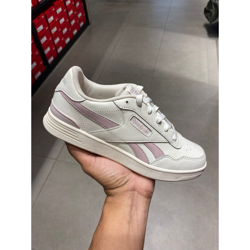 SALE REEBOK 70% - EX DISPLAY- REEBOK COURT ADVANCE CLIP PINK - PURPLE - LILAC - SIZE 38