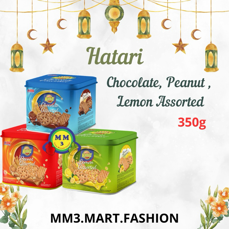 

ASW HATARI BISKUIT CHOCOLATE ASSORTED 350G / HATARI BISCUITS LEMON ASSORTED 350g / HATARI PEANUT ASSORTED 350g