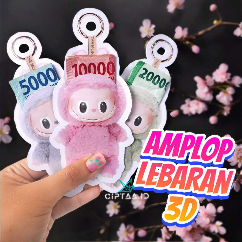 

Amplop 3d Karakter Labubu Lebaran 2025 labubu