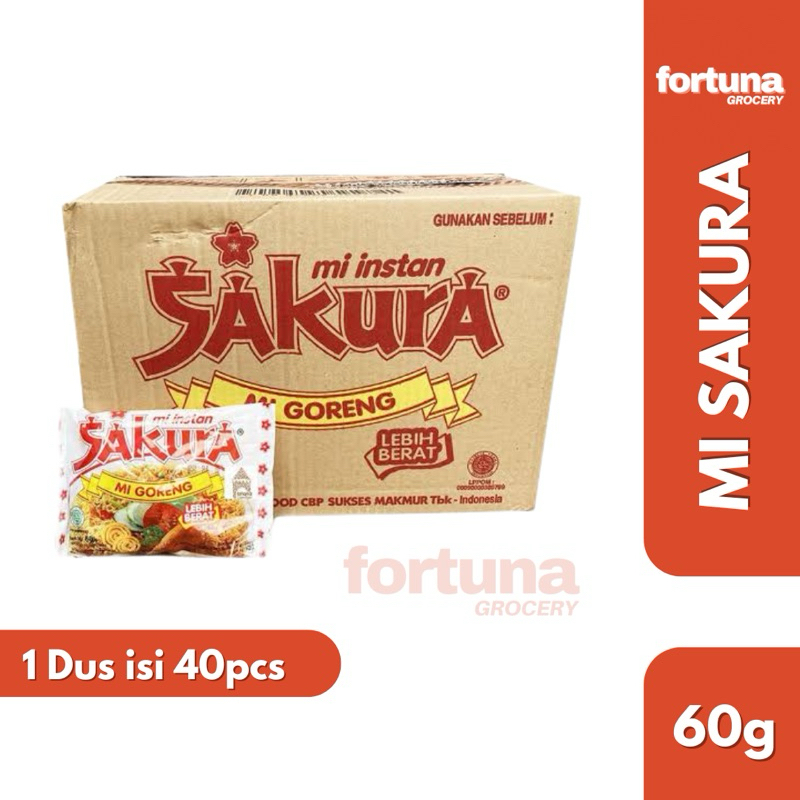 

[DUS] Mie Instan Sakura 60gr (1 Dus isi 40pcs)