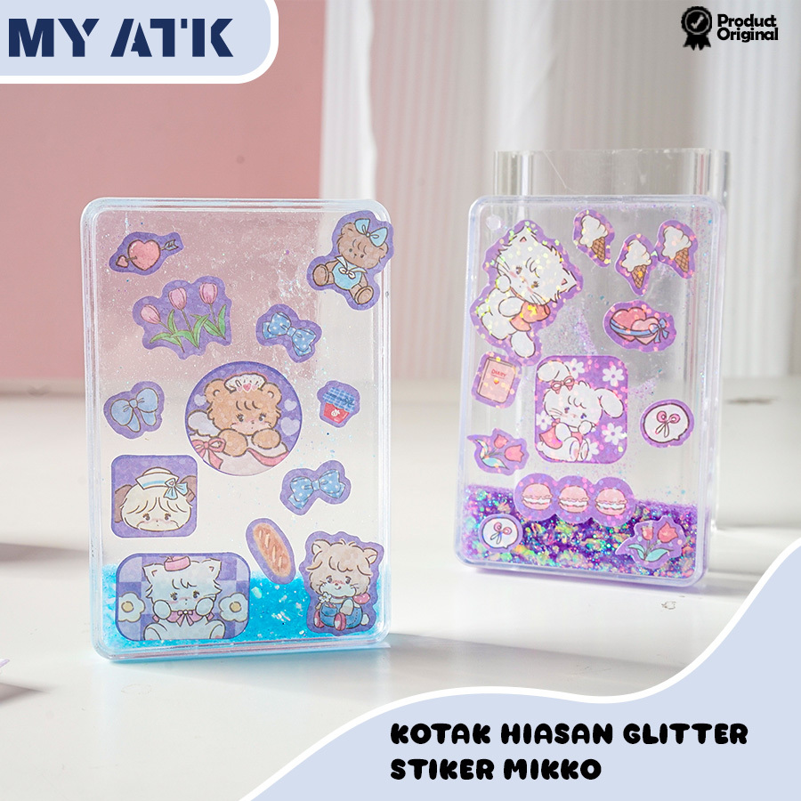 

Kotak DIY Dekorasi Stiker Mikko/ Kotak Hiasan Glitter / Stiker Mikko