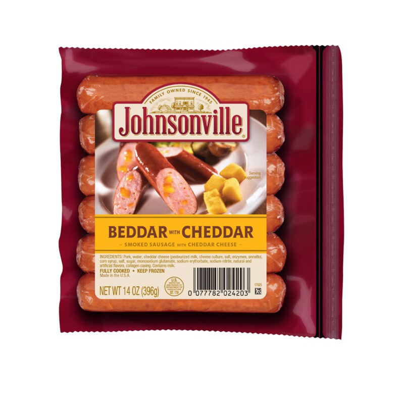 

Sosis Johnsonville Cheddar beddar( Non halal )